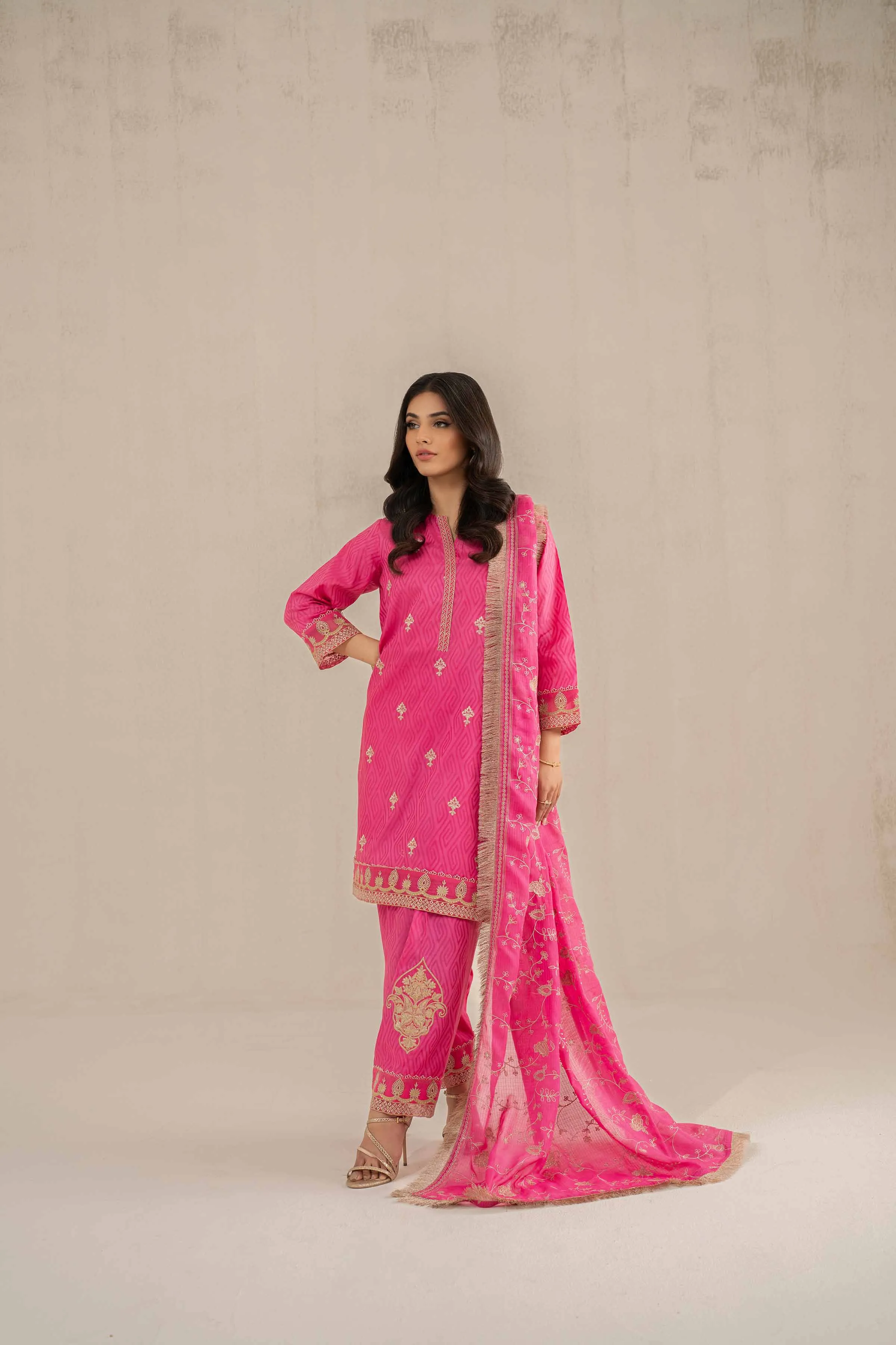 3 Piece - Embroidered Suit - 42519135