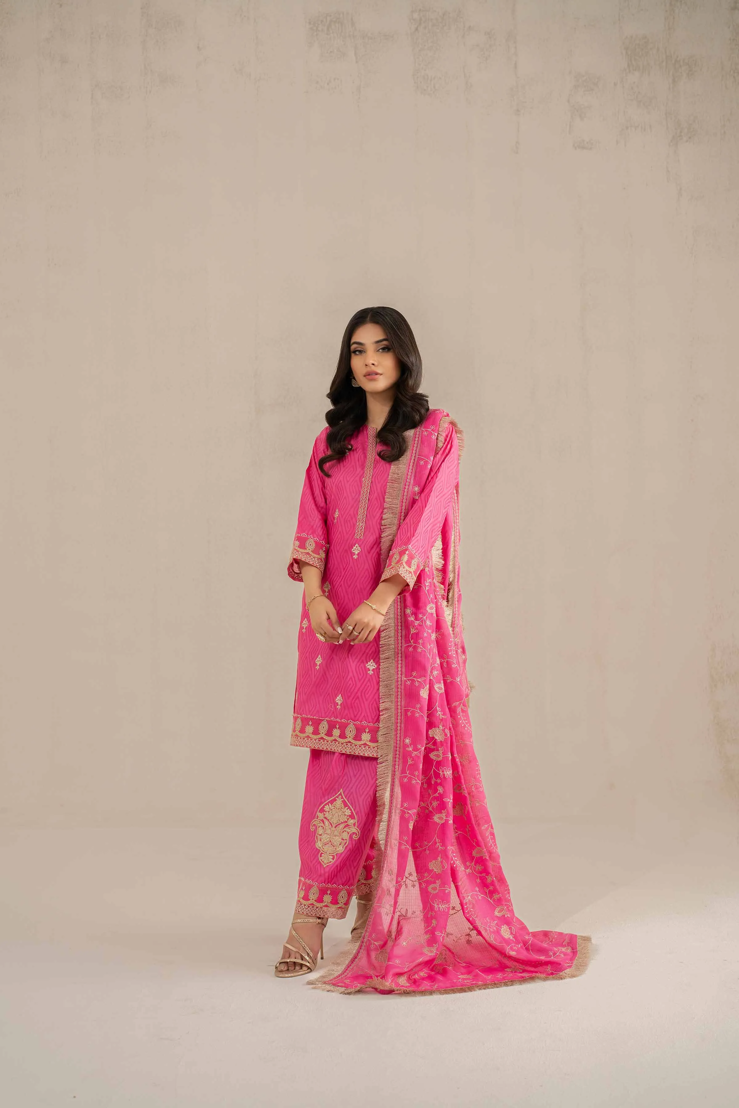 3 Piece - Embroidered Suit - 42519135