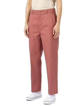 874 Cropped Trousers in Whitered Rose