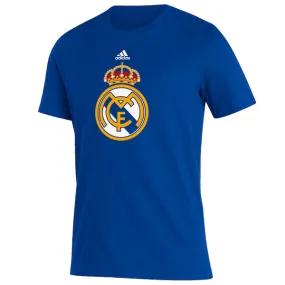 adidas Real Madrid Crest T-Shirt (Royal Blue)