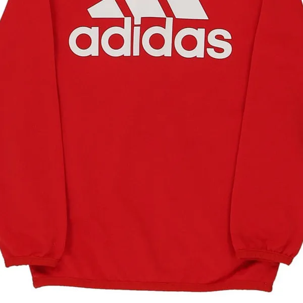 Adidas Spellout Track Jacket - XS Red Polyester