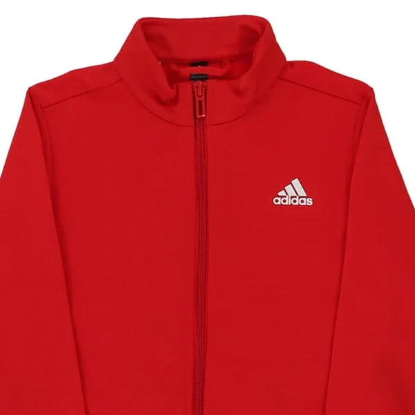 Adidas Spellout Track Jacket - XS Red Polyester