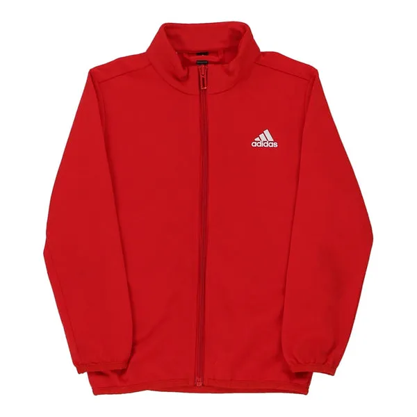 Adidas Spellout Track Jacket - XS Red Polyester