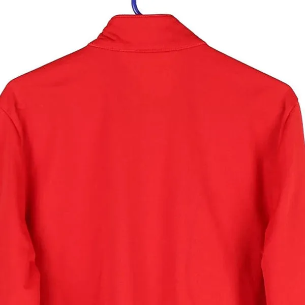 Age 16 Errea Track Jacket - Medium Red Polyester Blend