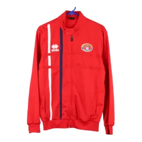 Age 16 Errea Track Jacket - Medium Red Polyester Blend