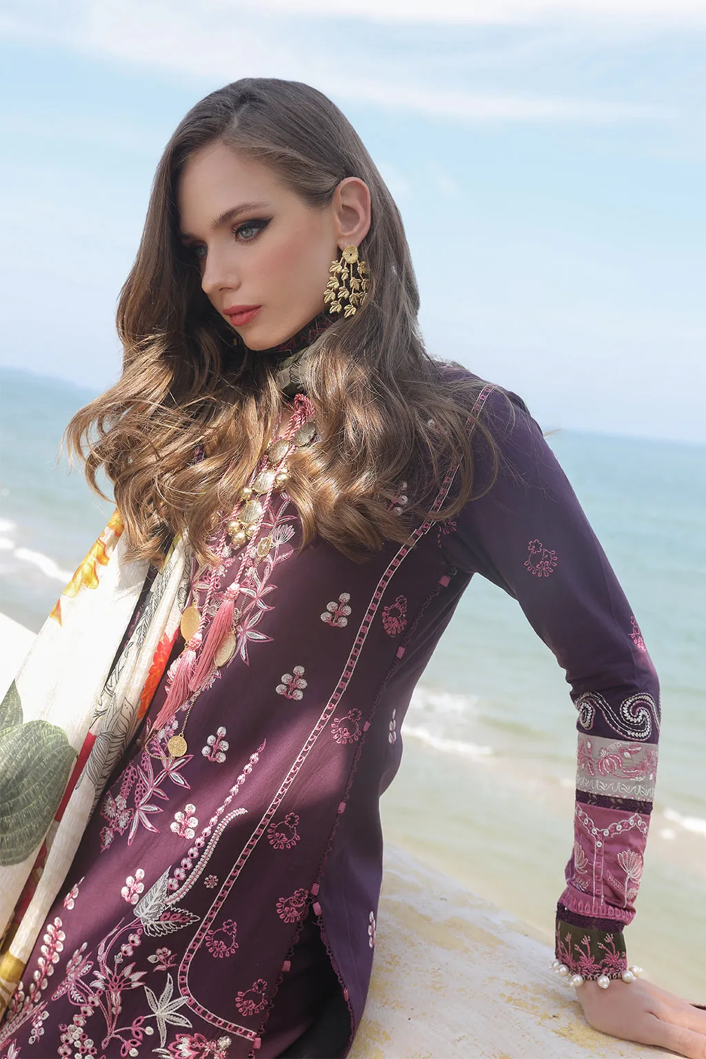 AJR Moksha Alif Luxury Lawn Collection – Basilia