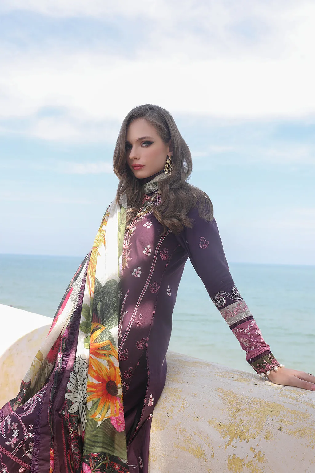 AJR Moksha Alif Luxury Lawn Collection – Basilia