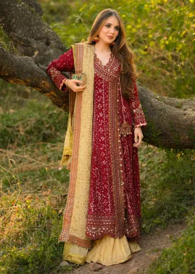 AL-3860 Readymade Maroon Ally's Dress Mummy and Me
