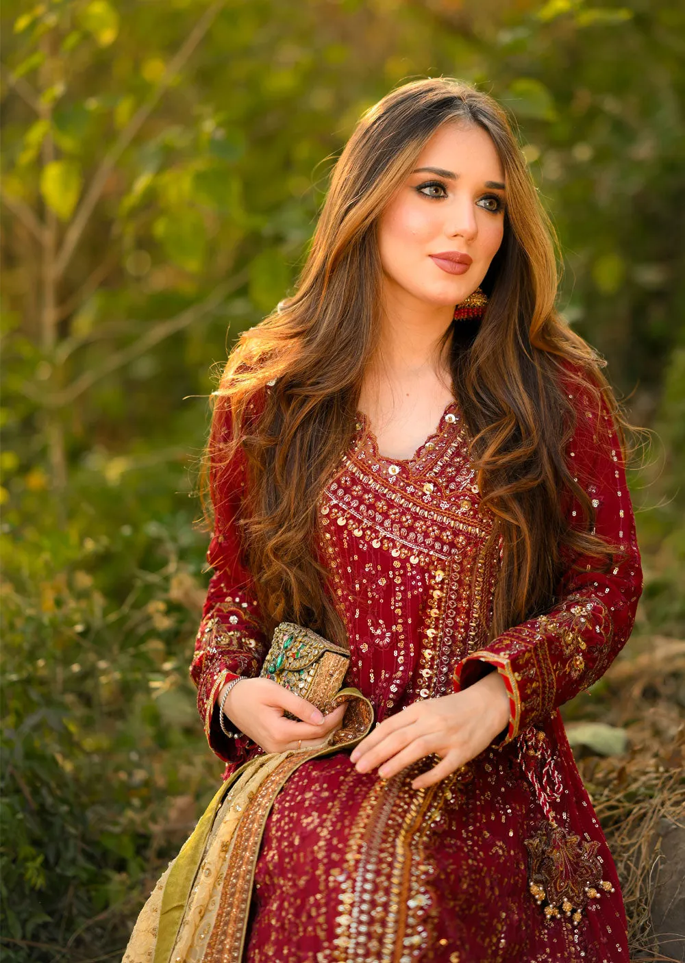 AL-3860 Readymade Maroon Ally's Dress Mummy and Me