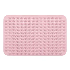 Anti Skid Shower Bath Mats - Pink Color (88*58cm) Accu-Pebble,anti skid shower mats