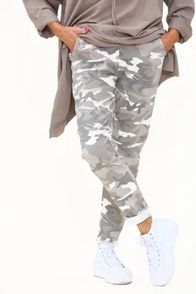 Army Magic Trousers  In Beige with Khaki /