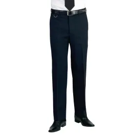 BA051-48 Brook Taverner Mens Long Leg Mars Black Waiting Trousers Size 48"