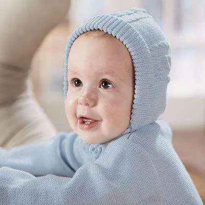 Baby Knit Hat in Blue by Bella Bliss