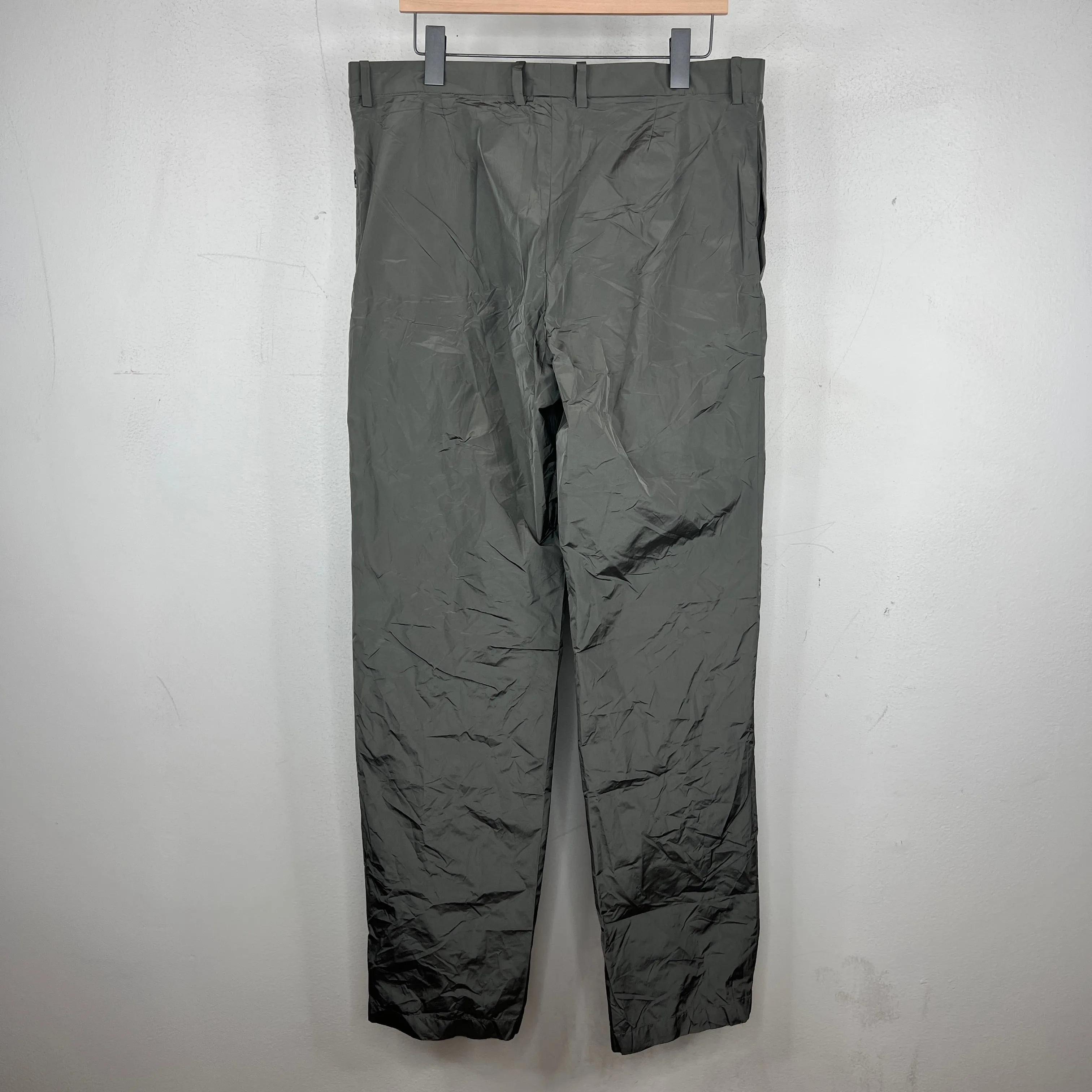 Balenciaga Grey Nylon Trousers