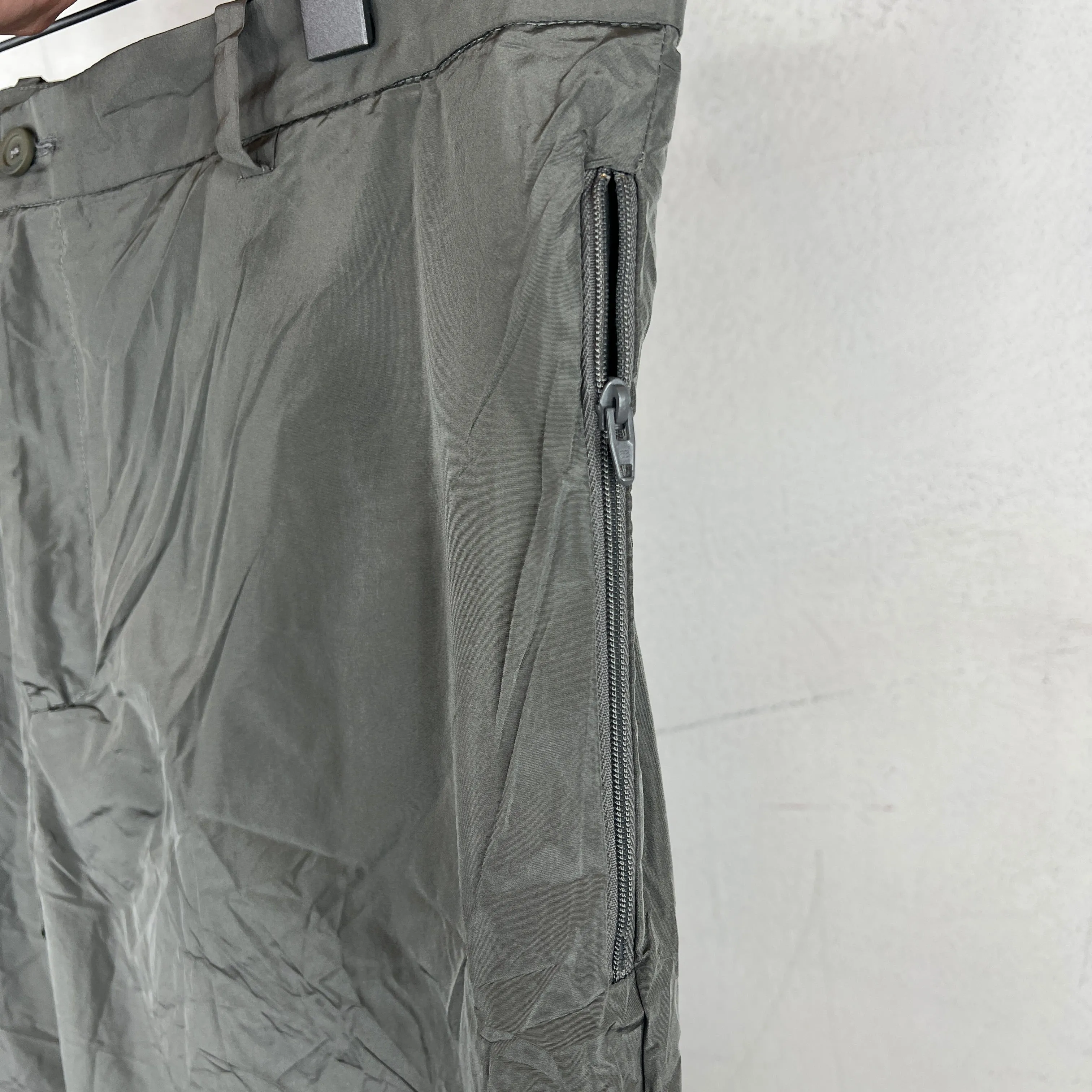 Balenciaga Grey Nylon Trousers