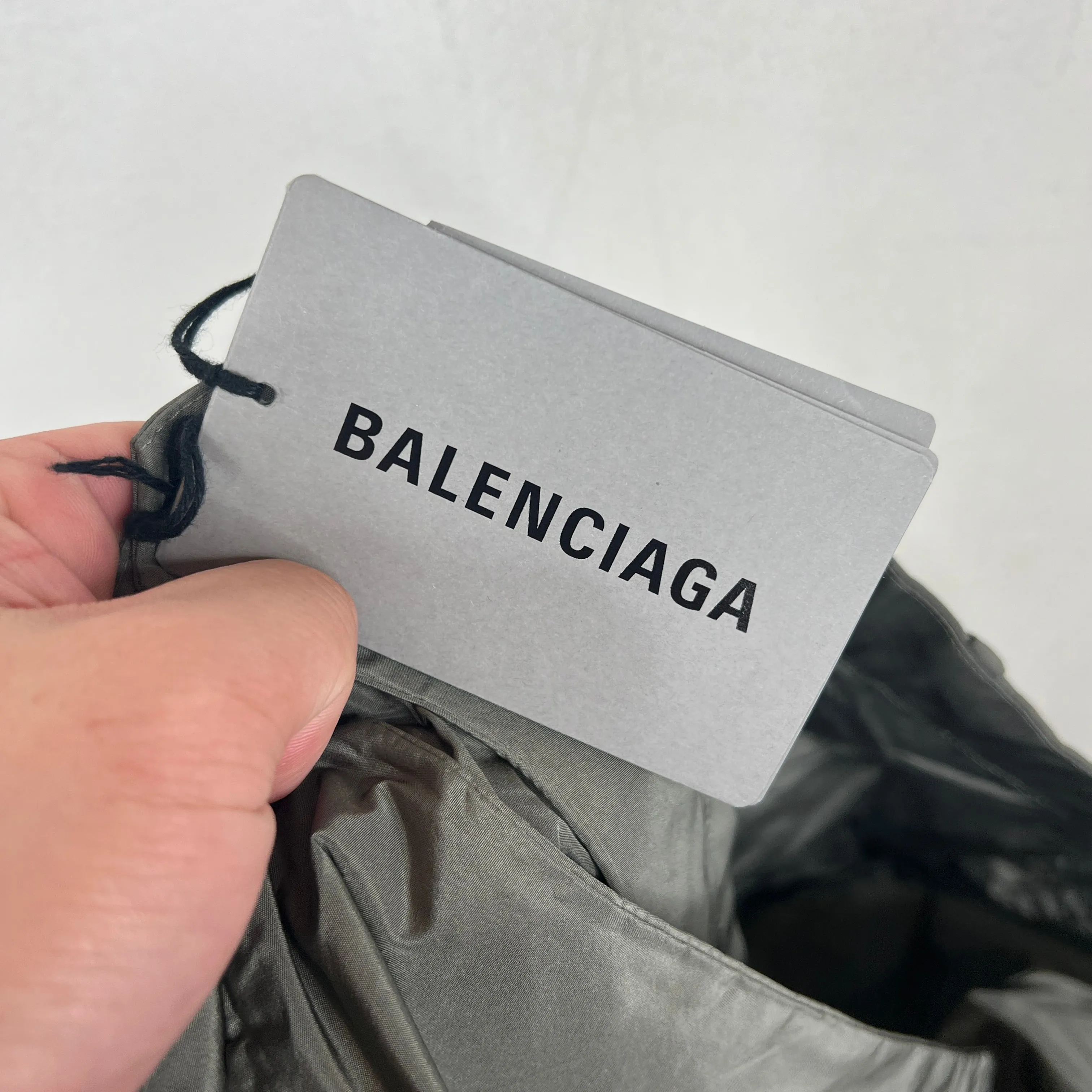Balenciaga Grey Nylon Trousers