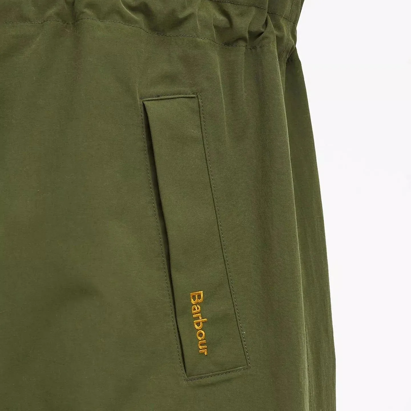 Barbour Women's Iris Waterproof Jacket In Moss/Sand/Pastel Pink