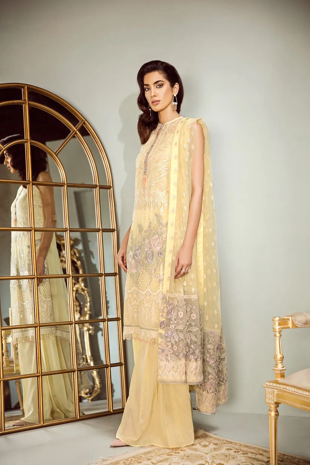 Baroque Isabella Embroidered Chiffon Collection 2018 – Festal Tale