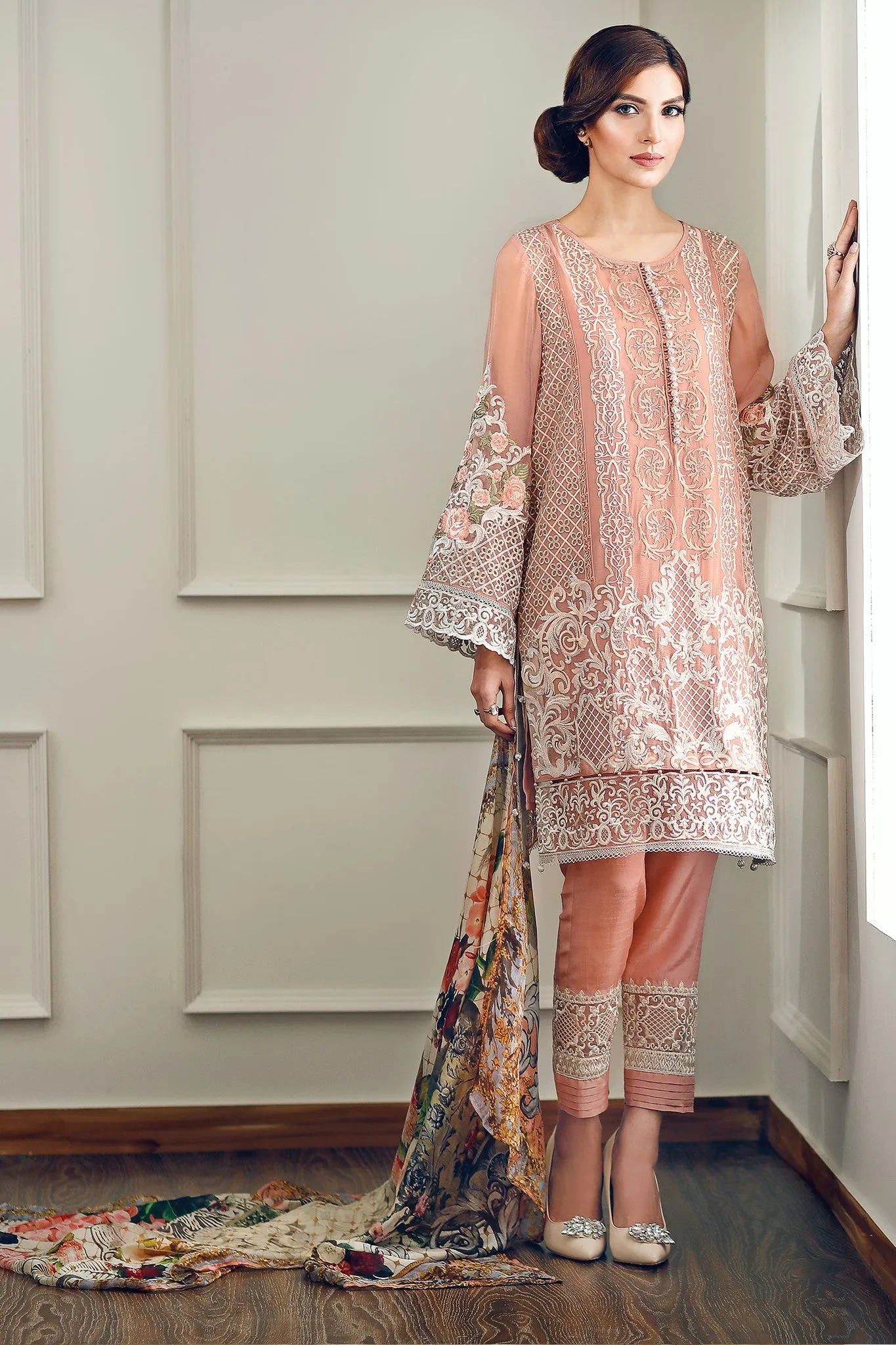 Baroque Luxury Chiffon Festive Edition – Carnation Pink