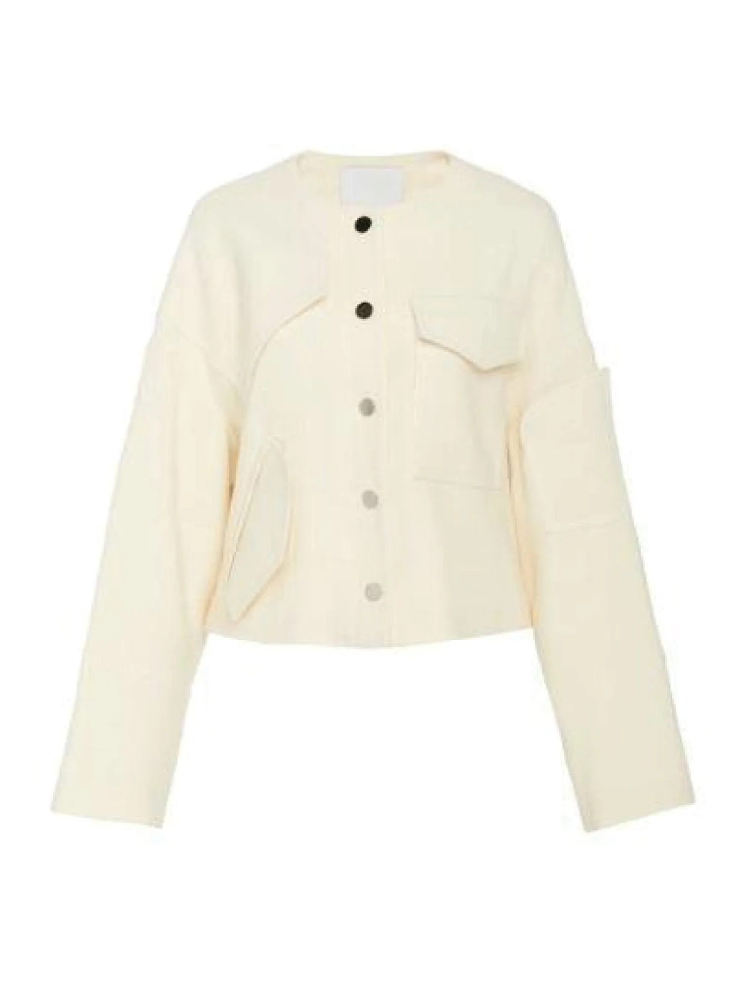 Basket Weave Cropped  Jacket