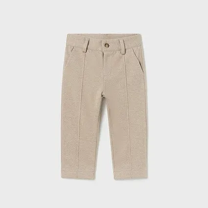 Beige Navy Trousers