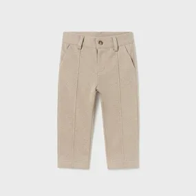 Beige Navy Trousers