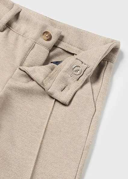 Beige Navy Trousers