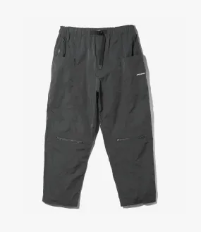Belted Centre Seam Pant – Charcoal Gabardine
