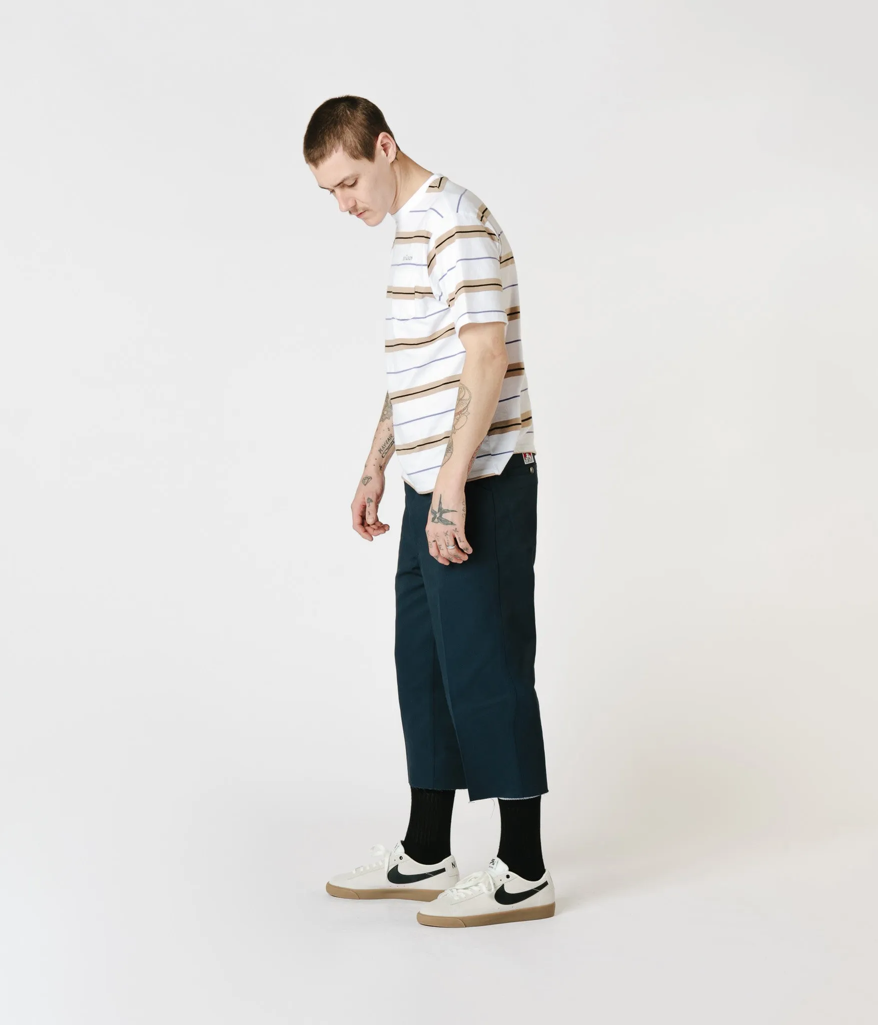 Ben Davis Trim Fit Work Trousers - Navy