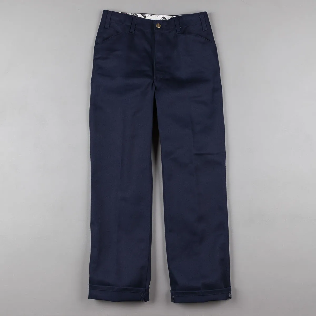 Ben Davis Trim Fit Work Trousers - Navy