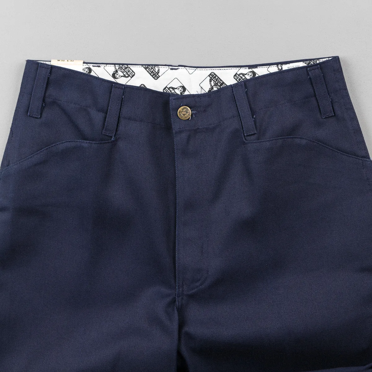 Ben Davis Trim Fit Work Trousers - Navy