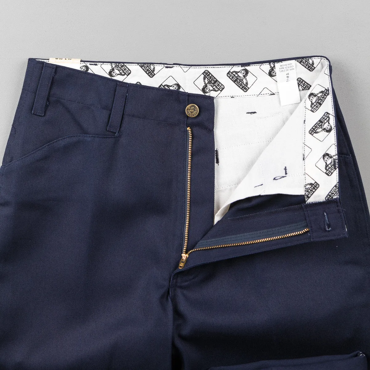 Ben Davis Trim Fit Work Trousers - Navy