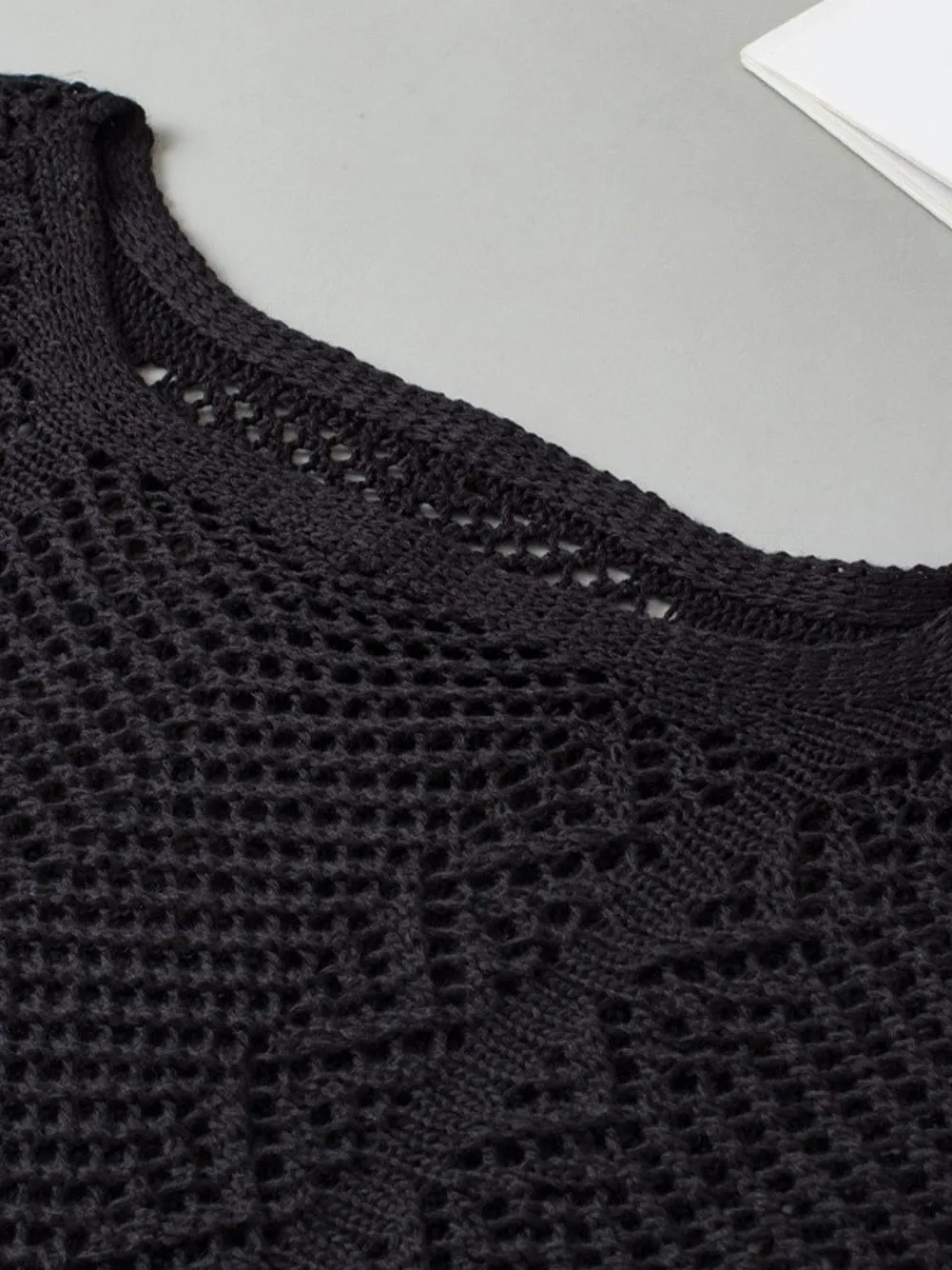 Black Knit Pullover