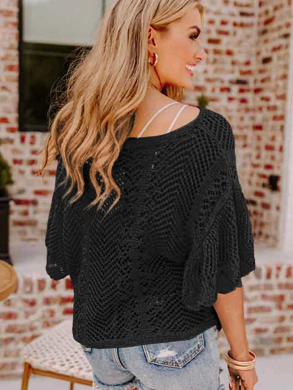 Black Knit Pullover