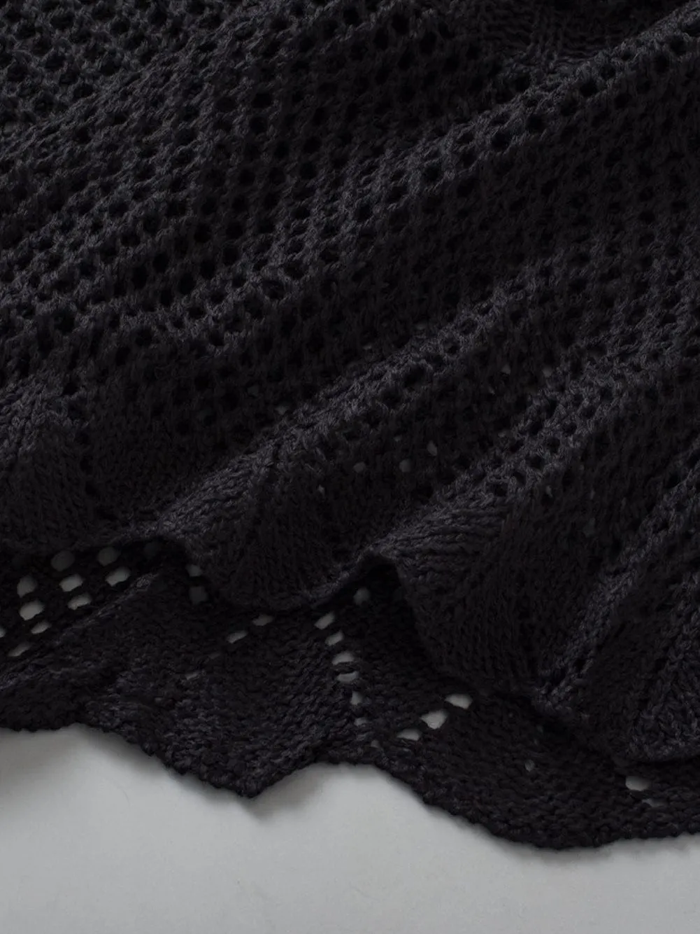 Black Knit Pullover