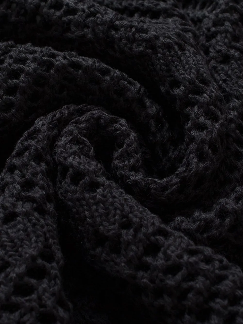 Black Knit Pullover
