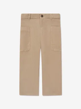 Bonpoint Girls Looping Trousers in Beige