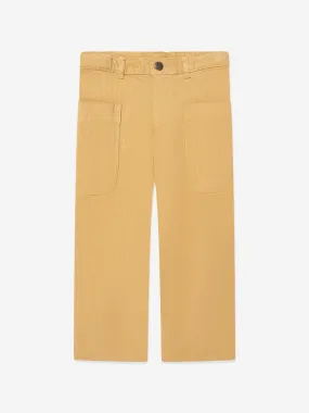 Bonpoint Girls Looping Trousers in Yellow