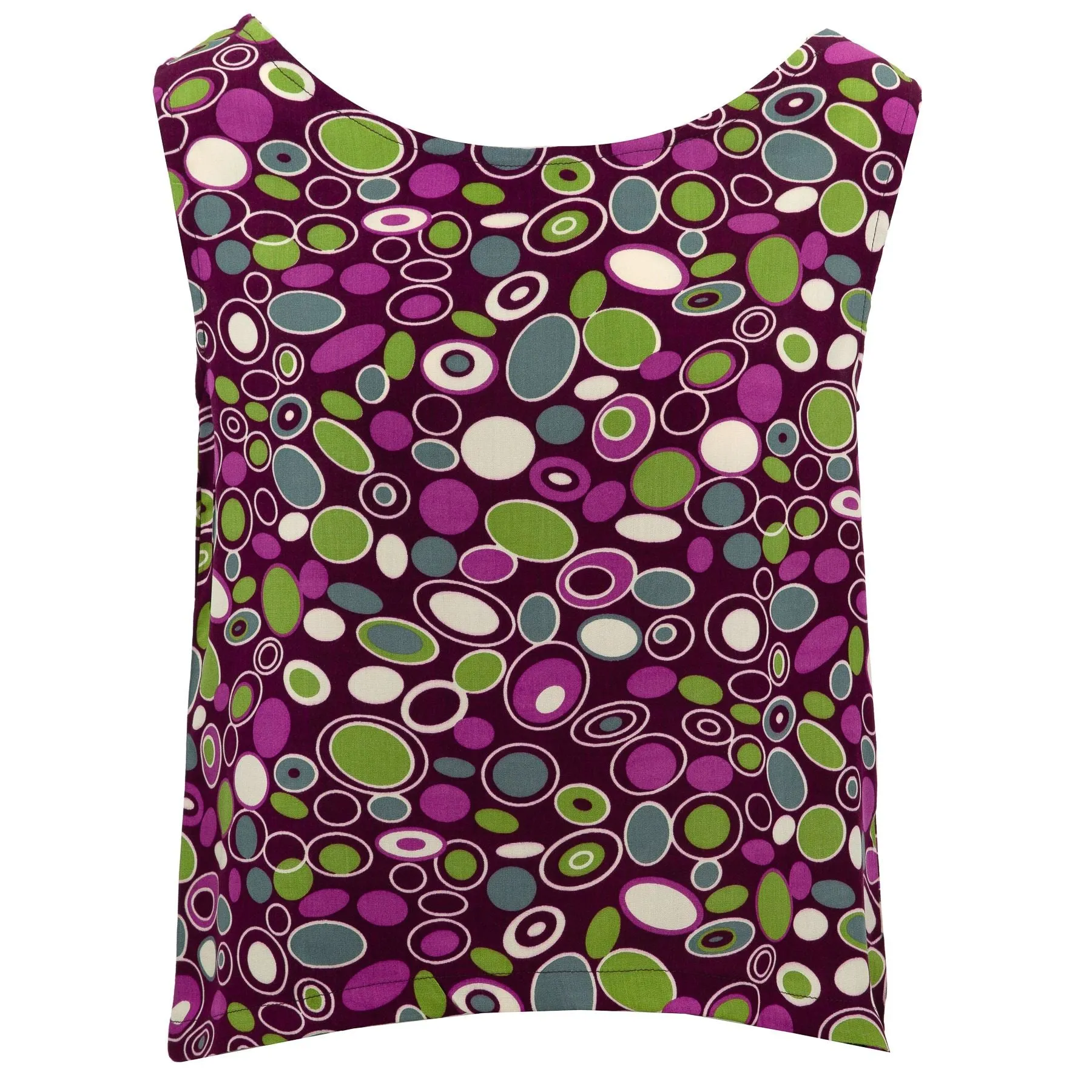Box Top - 60s Circles Purple