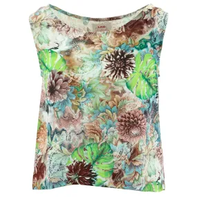 Box Top - Psychedelic Monstera Green