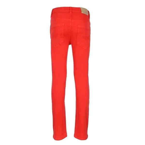 BOYS RED SLIM FIT SERGE TROUSER FOR BOYS