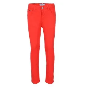 BOYS RED SLIM FIT SERGE TROUSER FOR BOYS