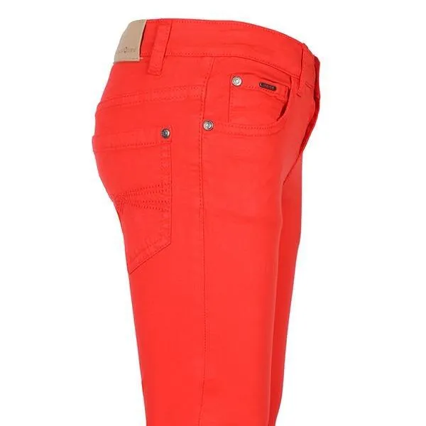 BOYS RED SLIM FIT SERGE TROUSER FOR BOYS