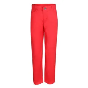 BOYS RED TWILL BASIC TROUSER