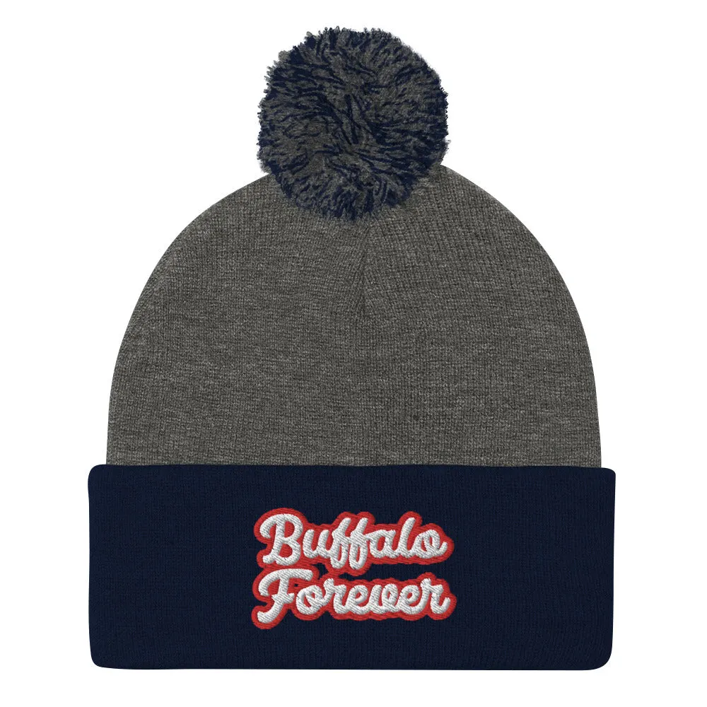 Buffalo Forever Pom-Pom Beanie
