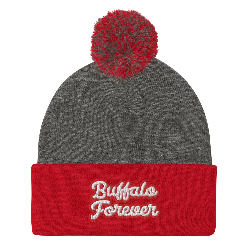 Buffalo Forever Pom-Pom Beanie