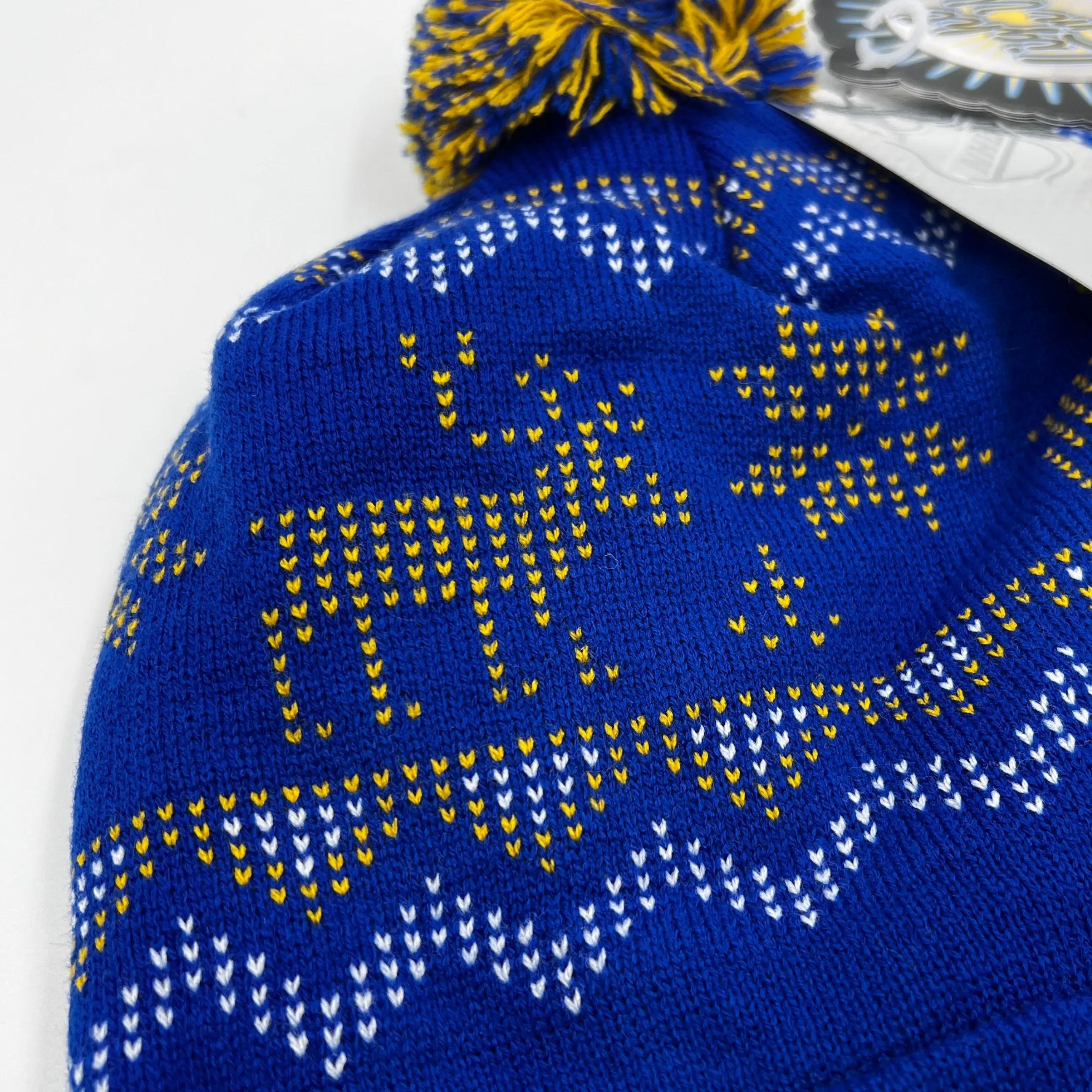 Buffalo Sabres Royal & Gold Light Up "Ugly" Knit Hat