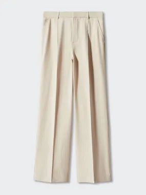 Chalk stripe trousers