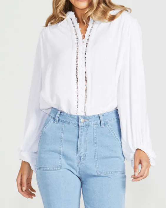 CHAPEL TRIM SHIRT - White
