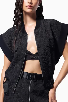 Charcoal Black Cargo Jacket